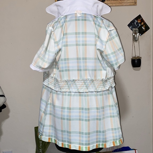 vtg Plaid Cafeteria Lady Smock Uniform - Picture 7 of 9